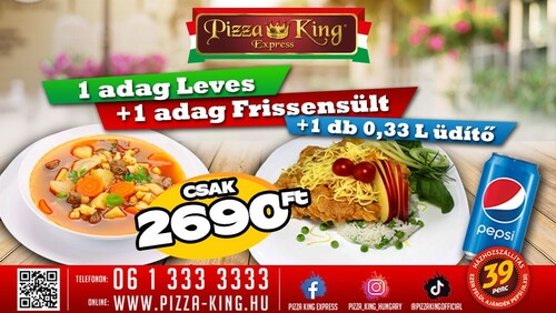 Pizza King 14 - A menü - Szuper ajánlat - Online rendelés